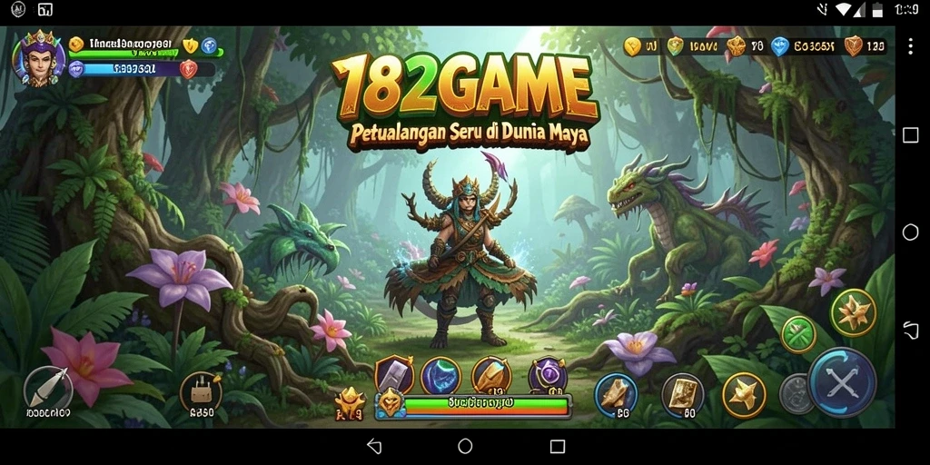 Gameplay 182GAME menampilkan aksi petualangan yang mendebarkan.