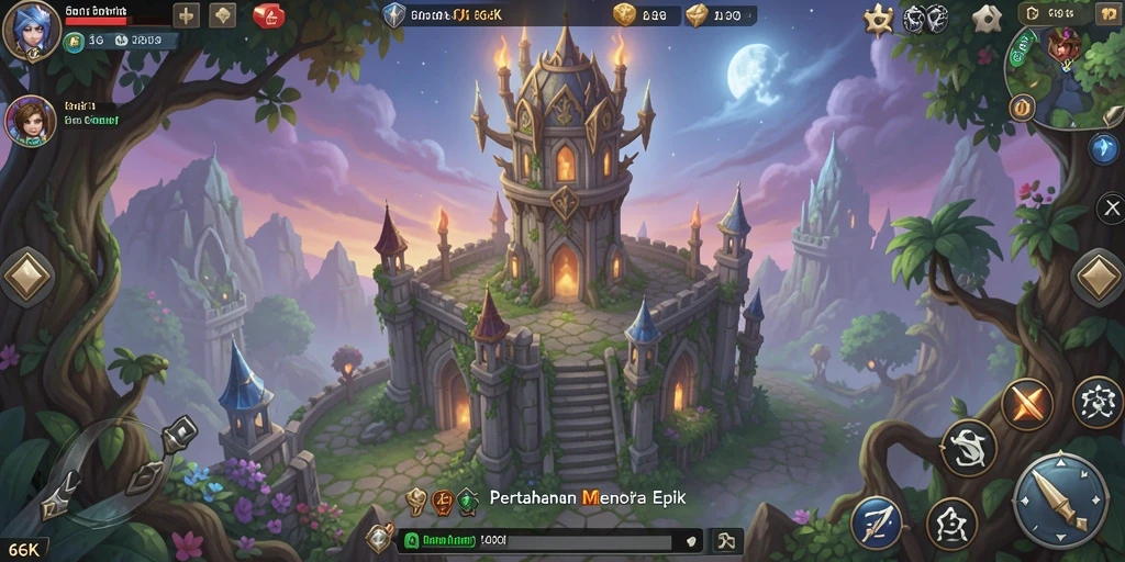 Gameplay seru Tower Defense dengan strategi menara yang mendebarkan.