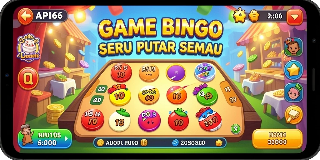 Tampilan gameplay menarik dari API66 yang penuh warna.
