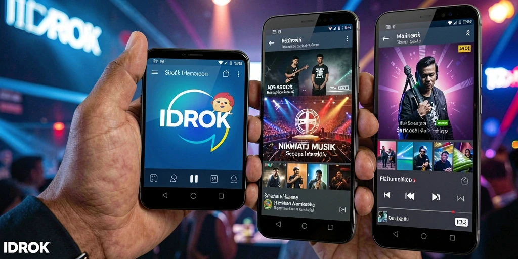 Screenshot gameplay IDROK yang menampilkan interaksi musik.