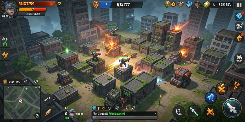 Tampilan menarik dari gameplay Tower Defense yang menantang.