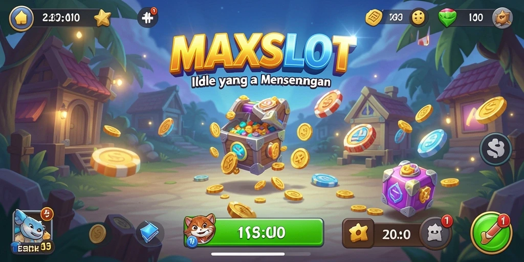 Tampilan gameplay MAXSLOT yang menarik dan penuh warna.