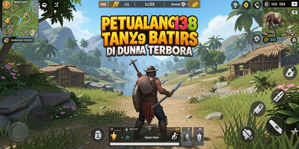 Screenshot gameplay <strong>MENTARI138</strong> menunjukkan dunia yang eksotis dan mendalam.