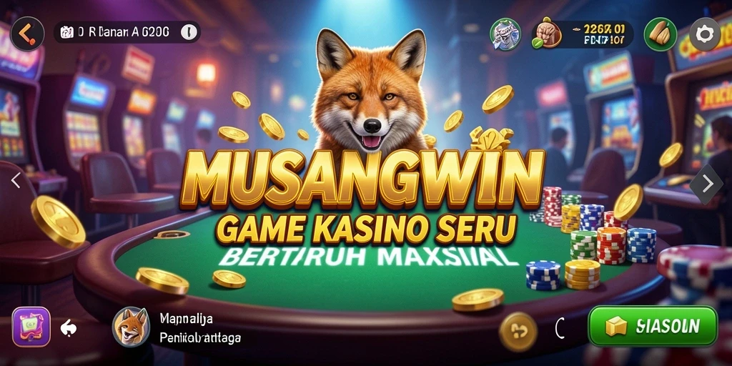 Tangkapan layar gameplay Kasino yang menarik di MUSANGWIN.