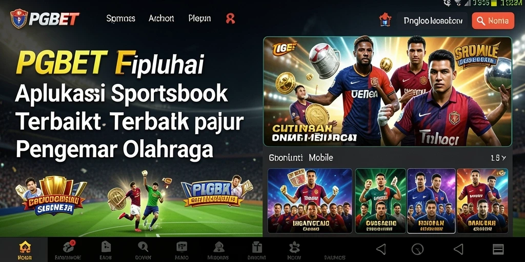 Tampilan utama PGBET dengan berbagai pilihan taruhan olahraga.