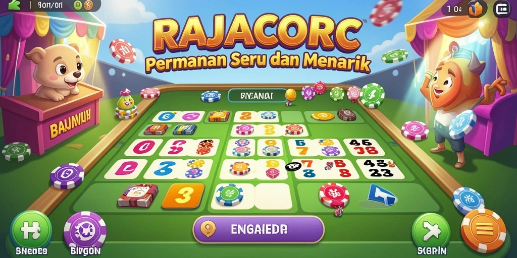 Gameplay menarik dari RAJACORC dalam permainan Bingo.