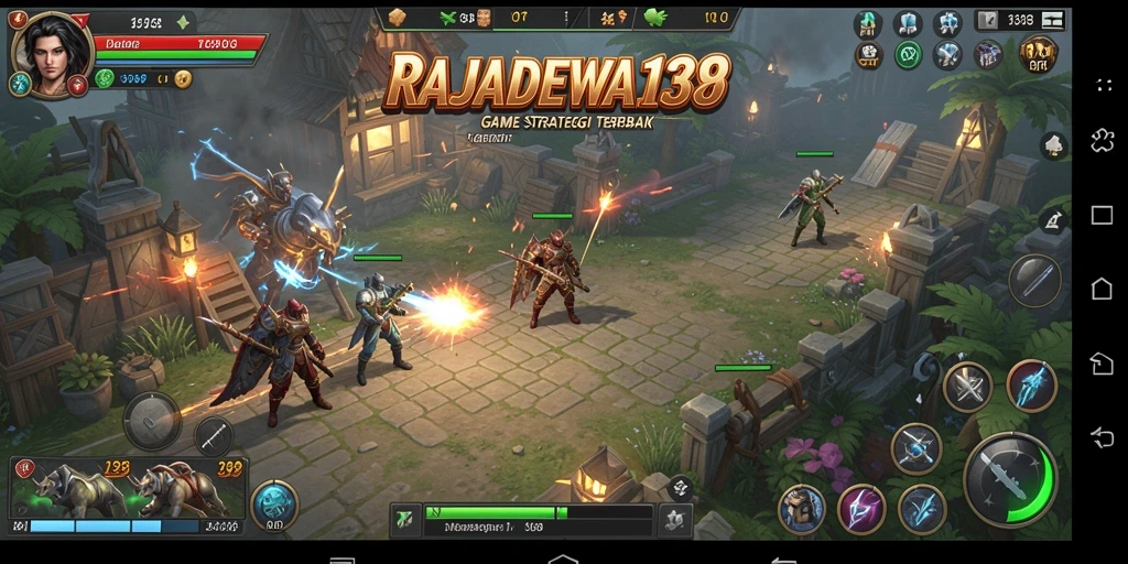 Tampilan gameplay strategis yang memukau dari RAJADEWA138.
