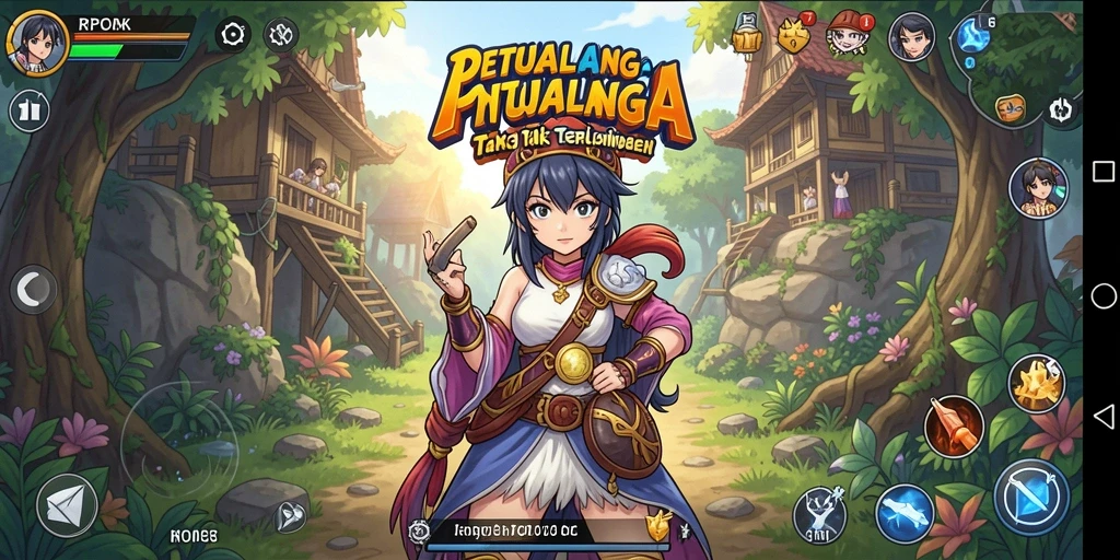 Tangkapan layar dari gameplay mendebarkan RPOK yang penuh aksi.