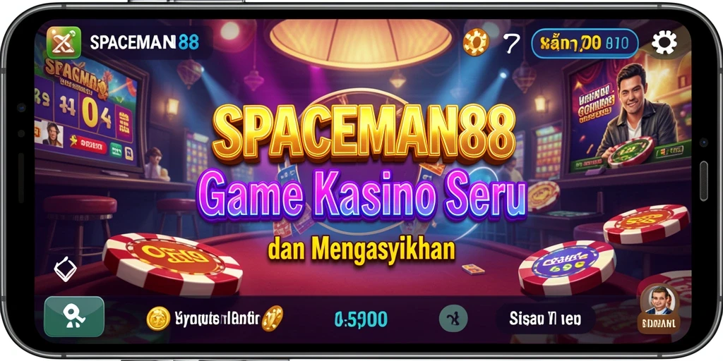 Screenshot gameplay SPACEMAN88 menampilkan suasana Kasino yang mendebarkan.