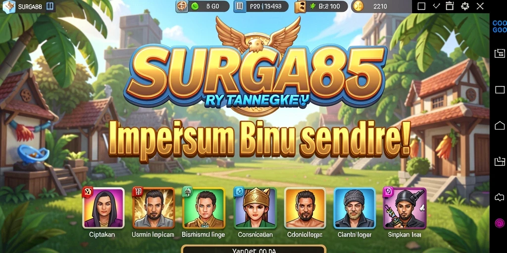 Screenshot gameplay <strong>SURGA88</strong> menampilkan momen membangun bisnis yang menarik.