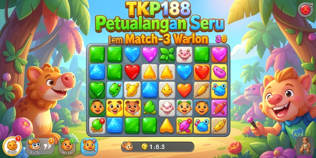 Tampilan gameplay seru dan penuh warna dari TKP188.