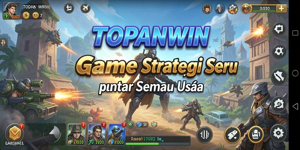 Tampilan gameplay seru dalam TOPANWIN yang menantang strategi pemain.